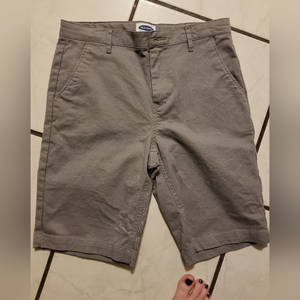 Boys 14 gray dress shorts